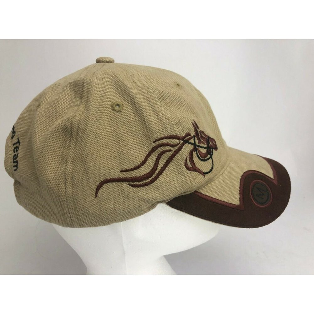 Maverick Chuckwagon Racing Team Hat Embroidered Adjustable Rodeo Brown - Picture 6 of 7